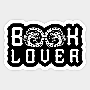 Book lover dragon fantasy Sticker